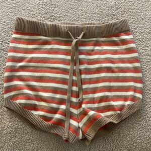 Brand new striped sweater shorts